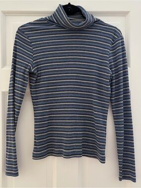 Reitmans Striped Knit Turtleneck